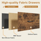 AFLUI Triple Bookshelf with 3 Fabric Drawers, 4-Tier Book Shelf and 10 Display - Image 5