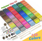 285 Pcs Polymer Clays 120 Bright Colors Oven Bake Clay Non-Sticky Modeling Clay - Image 2
