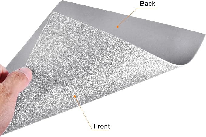 uxcell Silver Tone Shiny EVA Foam Sheets 11 x 8 Inch 2mm Thick - Image 4