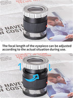 JARLINK 30X Adjustable Focal 3 LED Jewelers Loupe Magnifier, Used - Image 3