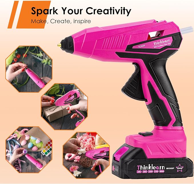 Cordless Hot Glue Gun - 20V Temp Adjust Hot Glue Gun - Image 9