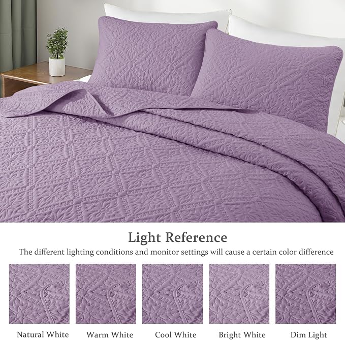 Exclusivo Mezcla California King Quilt Bedding Set, Lightweight Soft Bedspreads - Image 3