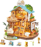 ROBOTIME DIY Miniature House Kit, Mini Wooden Dollhouse Diorama Model, Tiny by ROBOTIMEBuildingThingstoLife