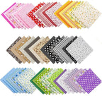 AUEAR, 56 Pack Quilting Fabric 10"X10" Cotton Fat Squares Sheets Printed Floral by AUEAR