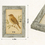 puthiac 4x6 Rustic Farmhouse Picture Frame, Taupe Grey, 1 Pack | Distressed MDF - Image 5