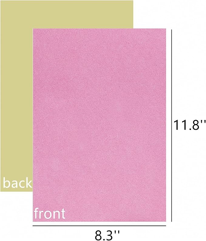 YaoHui 3PCS Self Adhesive Felt Sheets, Peel & Stick, A4 Size - Image 3