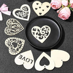 40 Pcs Unfinished Wood Heart Cutouts - Image 4