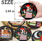 TDOOW Diamond Art Painting Coasters 8 Pcs Colorful Book Diamond Art Coasters - Image 5