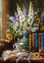 Book Flower Diamond Art Kits for Adults, DIY 5D Diamond Painting Kits for by RYMILIE