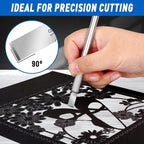 DIYSELF 100 Pack Exacto Knife Blade Refills #18, Hobby Blades Replacement - Image 2