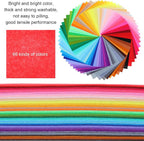 66 Pcs Stiff Felt Fabric Sheets, 12 x 12 inches Assorted Felt Sheets Craft Felt - Image 3