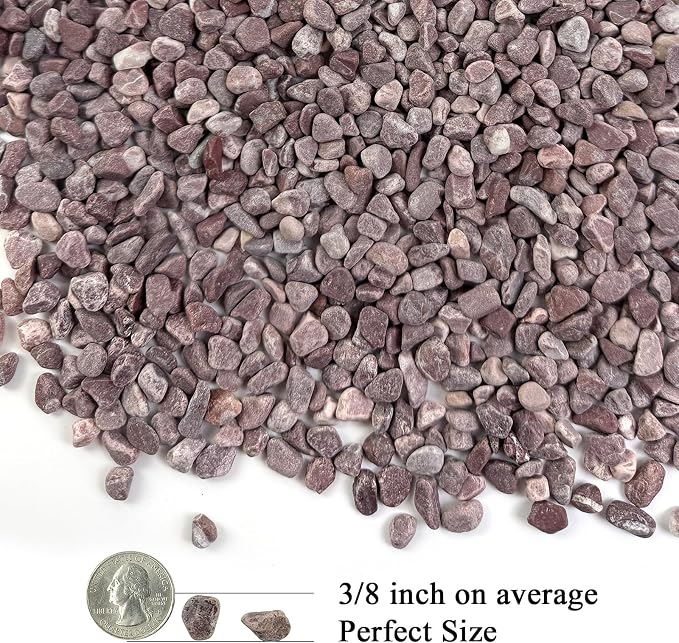 FANTIAN 2 lbs Succulent and Cactus Pebbles Gravel, 3/8 Inch Decorative Red - Image 4