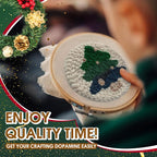 yuegool 6PCS Christmas Punch Needle Coasters Kit, Easy DIY Punch Needle - Image 5