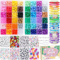 QUEFE 1900pcs, 48 Colors, Pony Beads Bracelet Making Kit, Rainbow Kandi Beads by QUEFE