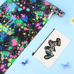 Tintnut Blue Green Splash Heat Transfer Vinyl Roll, stretch washable, works - Image 3