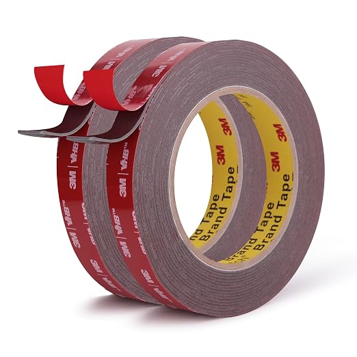 3M Double Sided Tape, Heavy Duty, 1/2” x 18Ft, 2 Pack | Very High Bonding by AdhesiveTapeAppliedtoLife