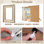 10-Pack Vintage Picture Frames Set, Antique Gallery Wall Frame Set | Wall & - Image 4