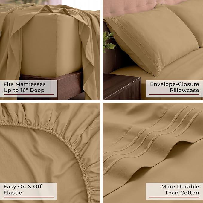 Mellanni California King Sheets Set - Image 5
