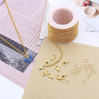 Lemonkey 33 Feet Metal Gold Necklace Chains Curb Links Chains Bulk - Image 6