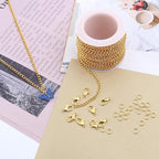 Lemonkey 33 Feet Metal Gold Necklace Chains Curb Links Chains Bulk - Image 6