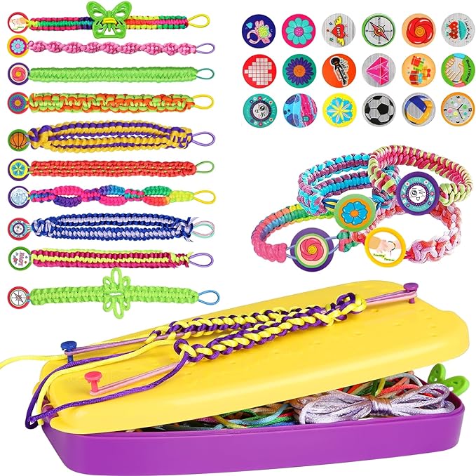 Friendship Bracelet Making Kit Toys, Ages 7 8 9 10 11 12 Year Old Girls Gifts by Topdiaos