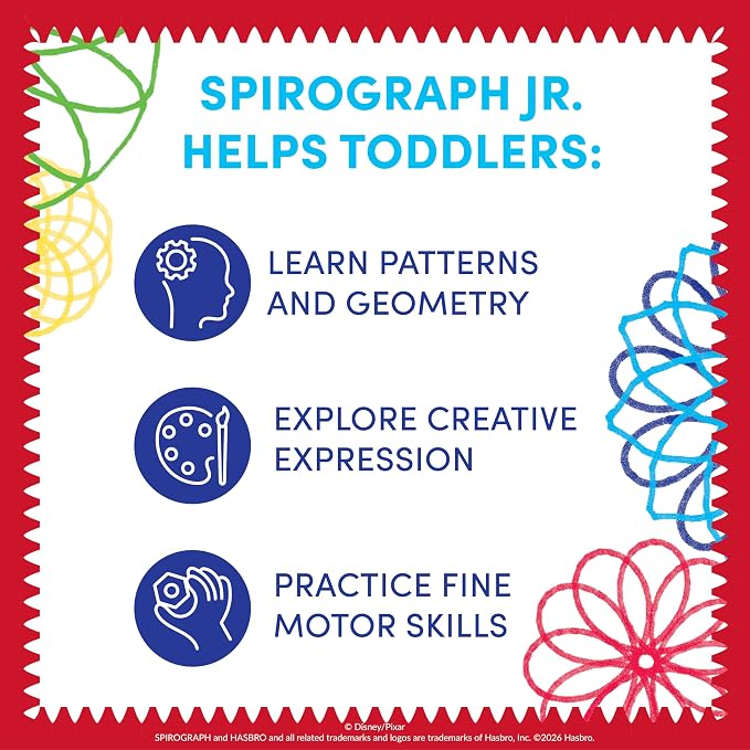 Spirograph Disney Jr. Toddler Arts and Crafts, Drawing Art Kit, Toddler - Image 7