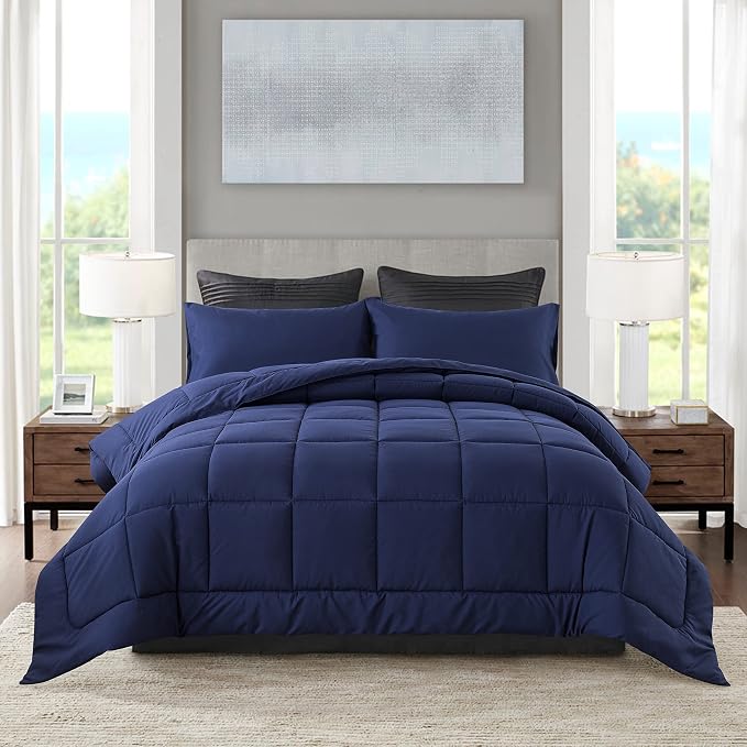 DOWNCOOL Blue Full Size Comforter Set by DOWNCOOL