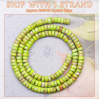 Natural Stone Heishi Beads for Necklace Making, 4 mm x 2 mm Small Flat Round - Image 2