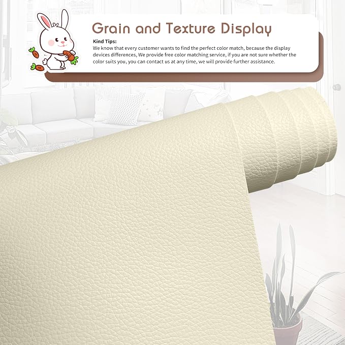 KING MOUNTAIN Leather Repair Patch, 16 x 60 Inches self Adhesive Leather Repair - Image 2