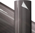 VViViD Premium Grey Tek-R Carbon Craft Vinyl Roll 1ft x 5ft – Bubble-Free Air by VVIVIDVINYL