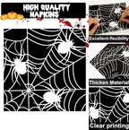 50 Guests Halloween Spider Web Plates and Napkins Party Supplies Spiderweb - Image 3