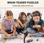9 PCS Metal Brain Teaser Puzzles Disentanglement Puzzles Lock Puzzle Games Set - Image 5