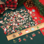 Acejoz 100Pcs 50 Pairs Christmas Charms - Image 3
