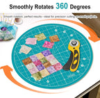 Headley Tools 10"x10" Round Rotating Cutting Mat, Self Healing Mat - Image 4