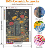 9 Pack Book Flower Diamond Art Kits - Image 6