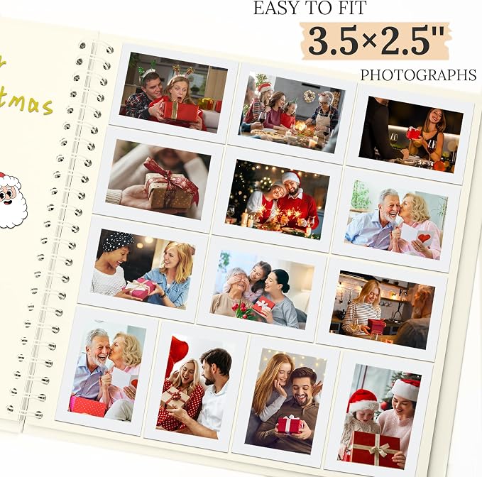 Scrapbook 12x12 Inch DIY Scrapbook Album Hardcover Kraft Paper 100 pages/50 - Image 4