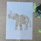 TIAMECH A4 Reusable Nose Up Elephant Stencil - Image 3