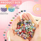 400 Pieces Large Hole Beads Mixed Color Rhinestone European Beads Large Hole - Image 6