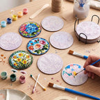 Reallnaive 8 Pcs Flower Paint by Numbers Kit - Image 2