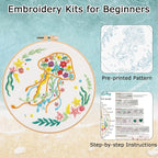 Louise Maelys Jellyfish Embroidery Kit - Image 5
