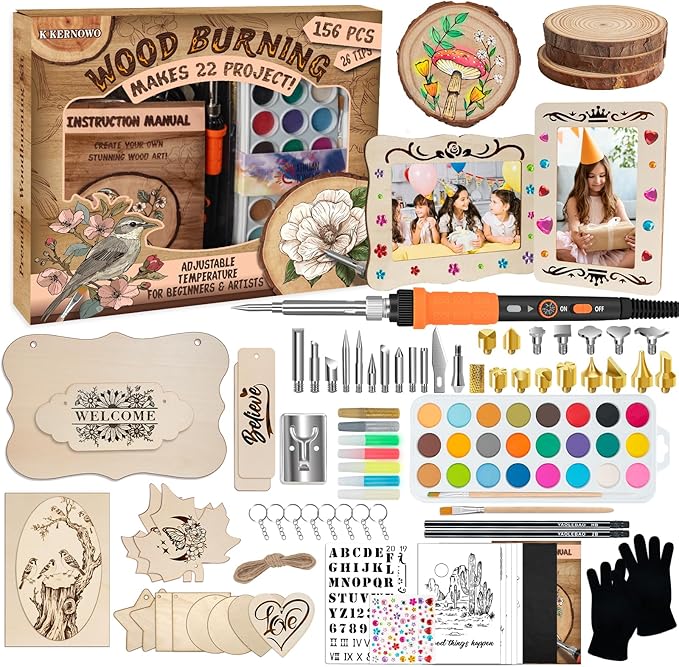 K KERNOWO Wood Burning Kit by KKERNOWO
