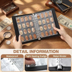 TaoBary Pressed Penny Book Holds 320 or 288 Coins, Pressed Penny Collection - Image 4