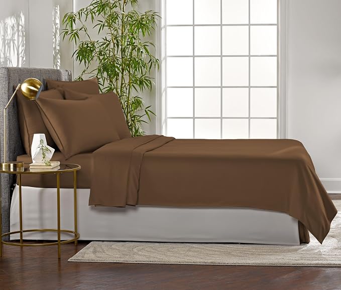 Pure Bamboo King Sheets, Genuine 100% Organic Viscose Derived from Bamboo Bed - Image 4