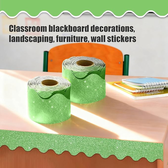 70Ft Shine Bulletin Board Borders，Scalloped Poster Boards Decorations Trim - Image 8