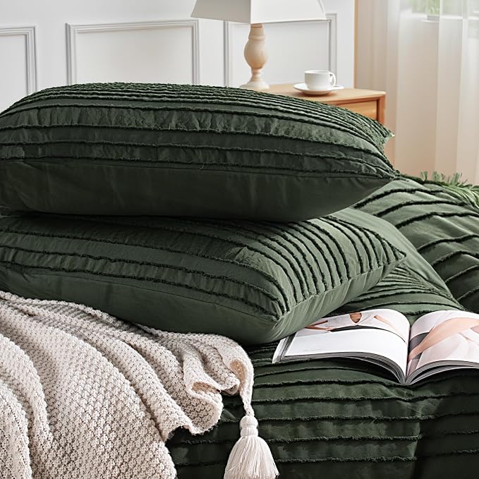 NEXHOME PRO Duvet Cover King, 3 Pieces Boho Tufted Duvet Cover Set, Soft and - Image 6