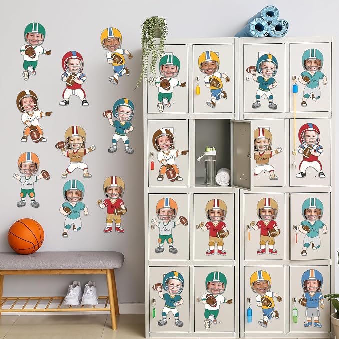 OBUSATT 60 Pcs Football Theme Cutouts Rugby Bulletin Board Decorations Sports - Image 6