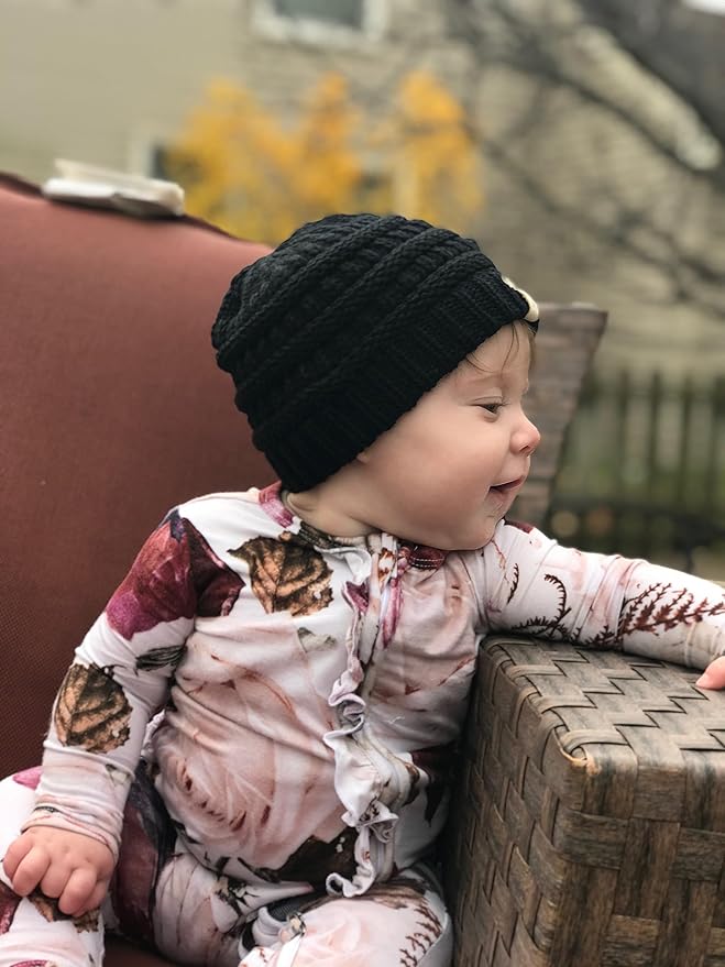 Funky Junque Baby Winter Hat – Cute Newborn Hats, Cozy Warm Infant Beanie, Soft Knit Stocking Stuffer for Babies 0–12 Months