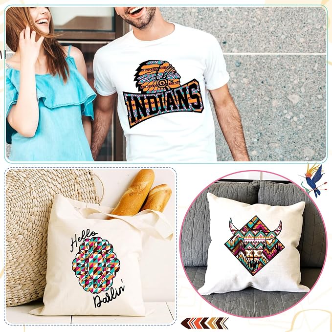HTVSTD Aztec Heat Transfer Vinyl 12 Sheets 12×10in Iron on Vinyl | Aztec Brown - Image 5