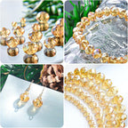 1200 Pcs 4mm Round Crystal Glass Beads - Image 5