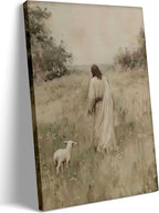 Jesus And Lamb Wall Art Jesus Leaves The 99 Sheep Wall Decor The Lost Sheep by Unknown